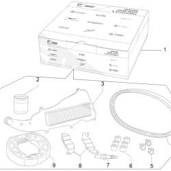 Maintenance kit VESPA Primavera 125 IE 4T 3V E3-E4 2013-2017 (EMEA)