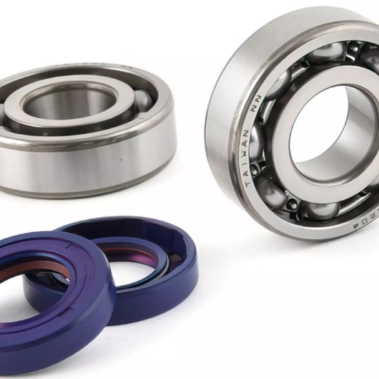 CRANKSHAFT BEARINGS POLINI + OIL SEALS DERBI EURO 2 / EURO 3